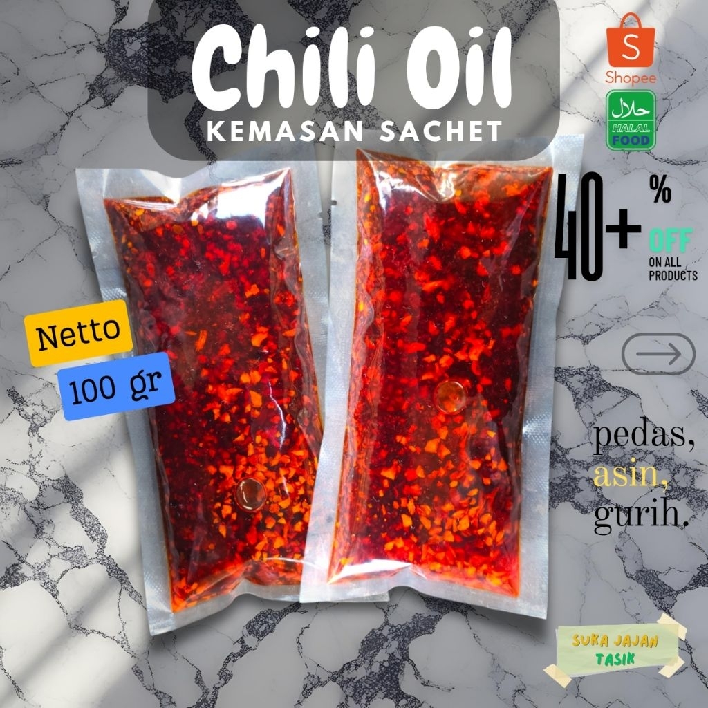 

Chili Oil 100 gr – Pedas Asin Gurih Halal, Cocok Untuk Stok Dan Jualan