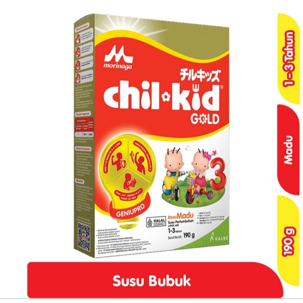 

Morinaga Chil-Kid 3 Gold Madu 190G