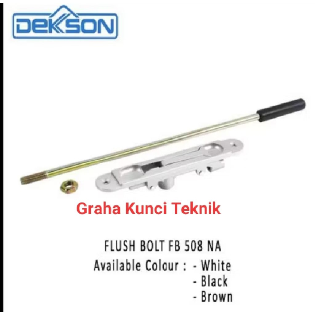 Flush bolt 508 Dekson spartan selot pintu/Grendel tanam