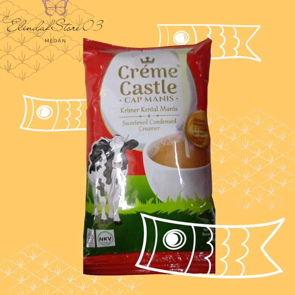 

Susu Krimer Kental Manis Creme Castle Cap Manis 1 kg Pouch