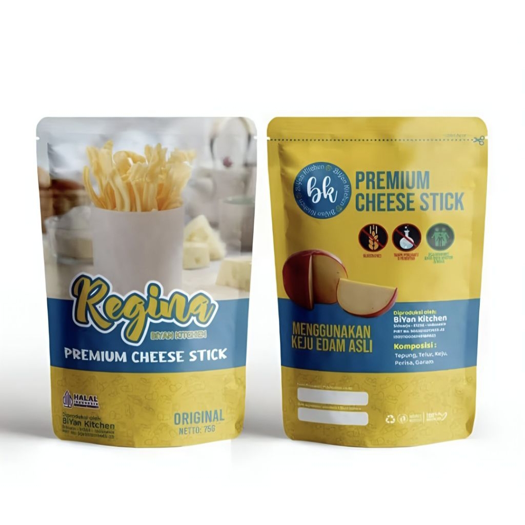 

Cheese Stick Regina Premium | Cemilan Stick Keju Renyah (75 gram)