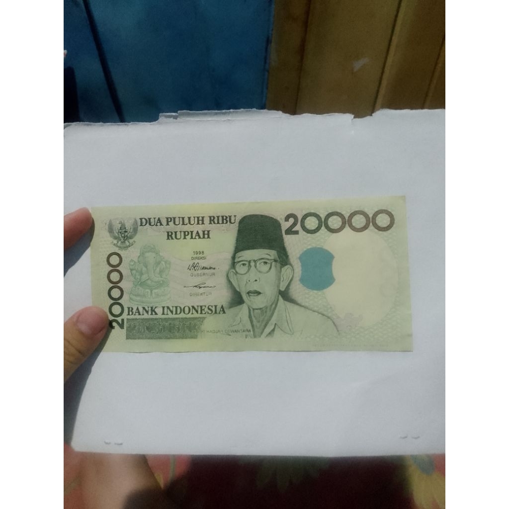 Uang ASLI Koleksi tahun 1988 20.000 10.000