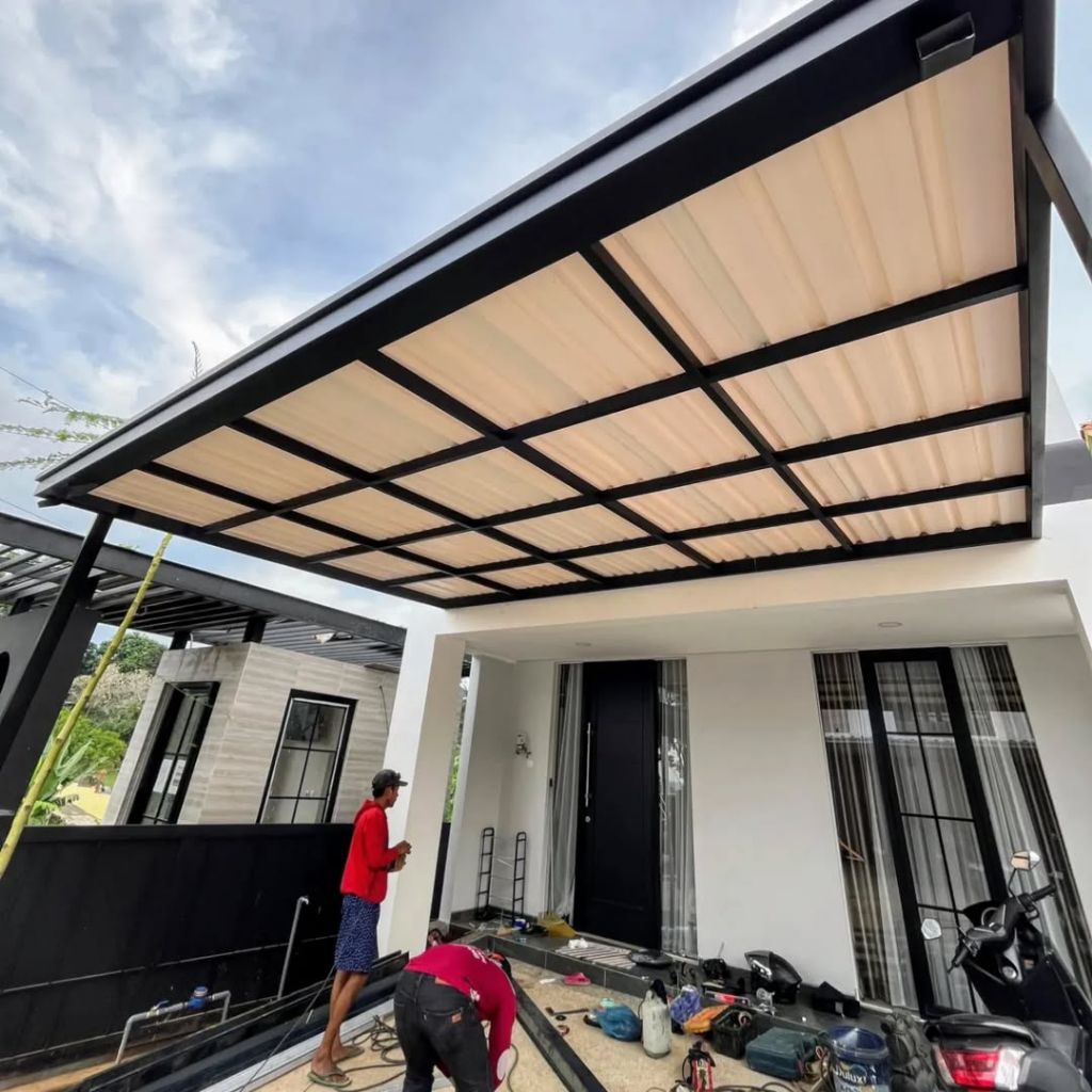 kanopi hollow galvanis atap alderon singel