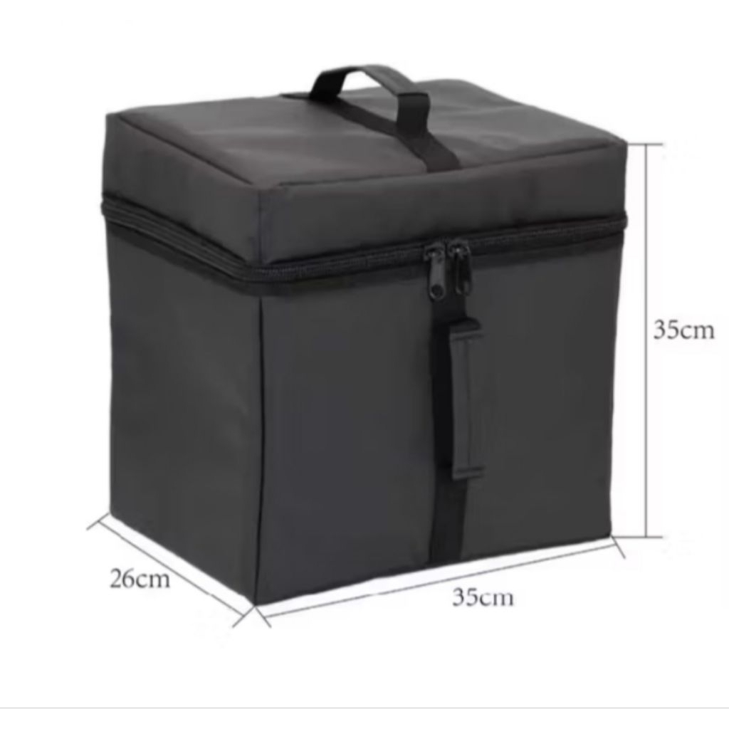 tas pendingin pizza portable tas pengiriman makanan kapasitas besar ukuran besar