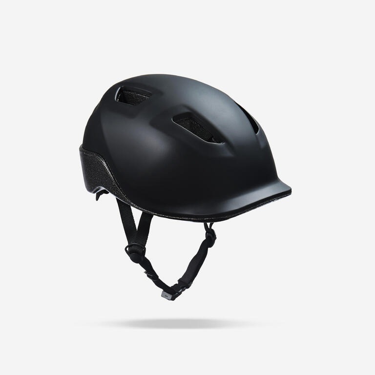 Btwin 100 Helm Btwin Helmet Bersepeda Kota Hitam