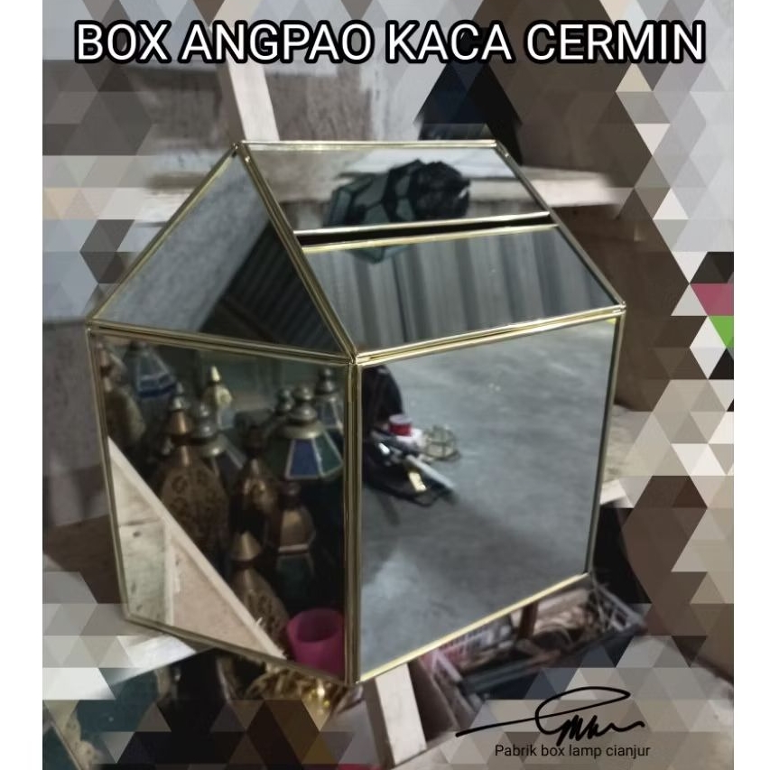 

Box Angpao wedding / Box angpau pernikahan / kotak amplop kaca cermin