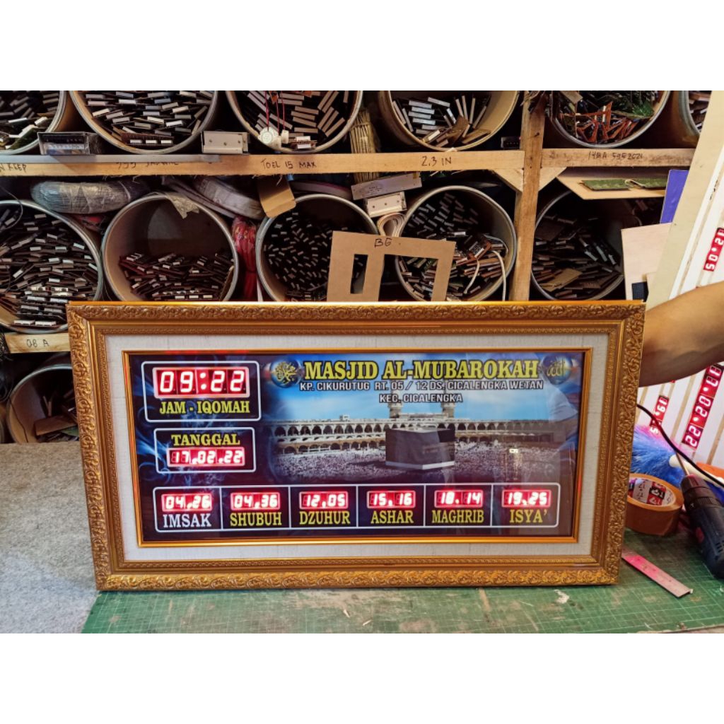 Jam sholat digital masjid alarm adzan otomatis