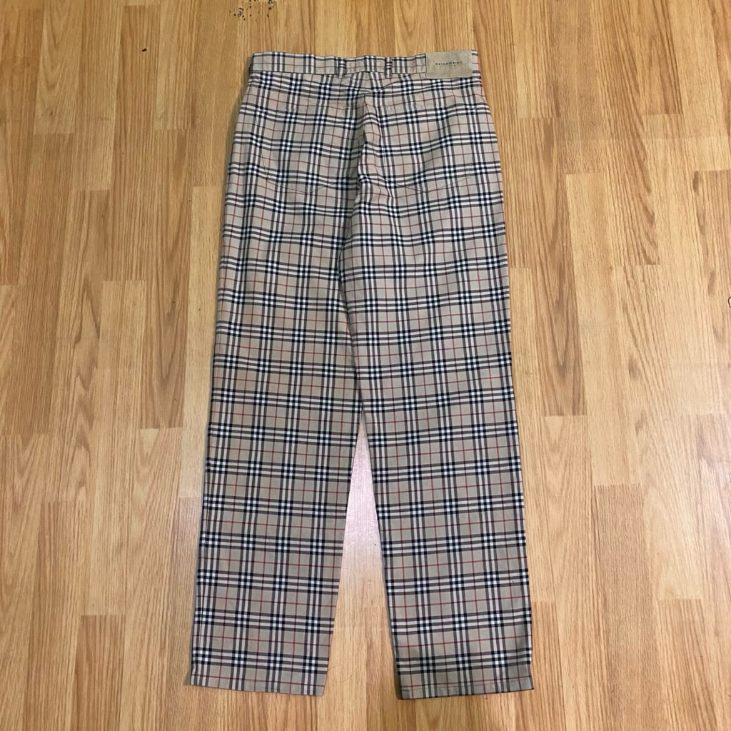 Burberry nova check trousers mens
