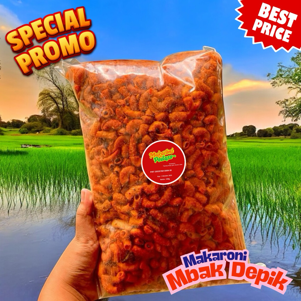 

Makaroni Surabaya Isi 250gr – Rasa Hot Banget Harga Irit