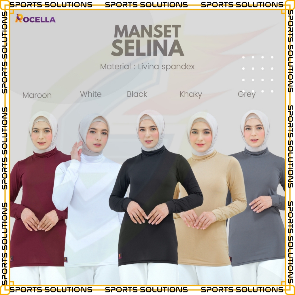 MANSET PREMIUM ROCELLA MANSET SELINA  BAHAN LIVINA SPANDEX PREMIUM  BASIC TURTLENECK ALL SIZE | MANS