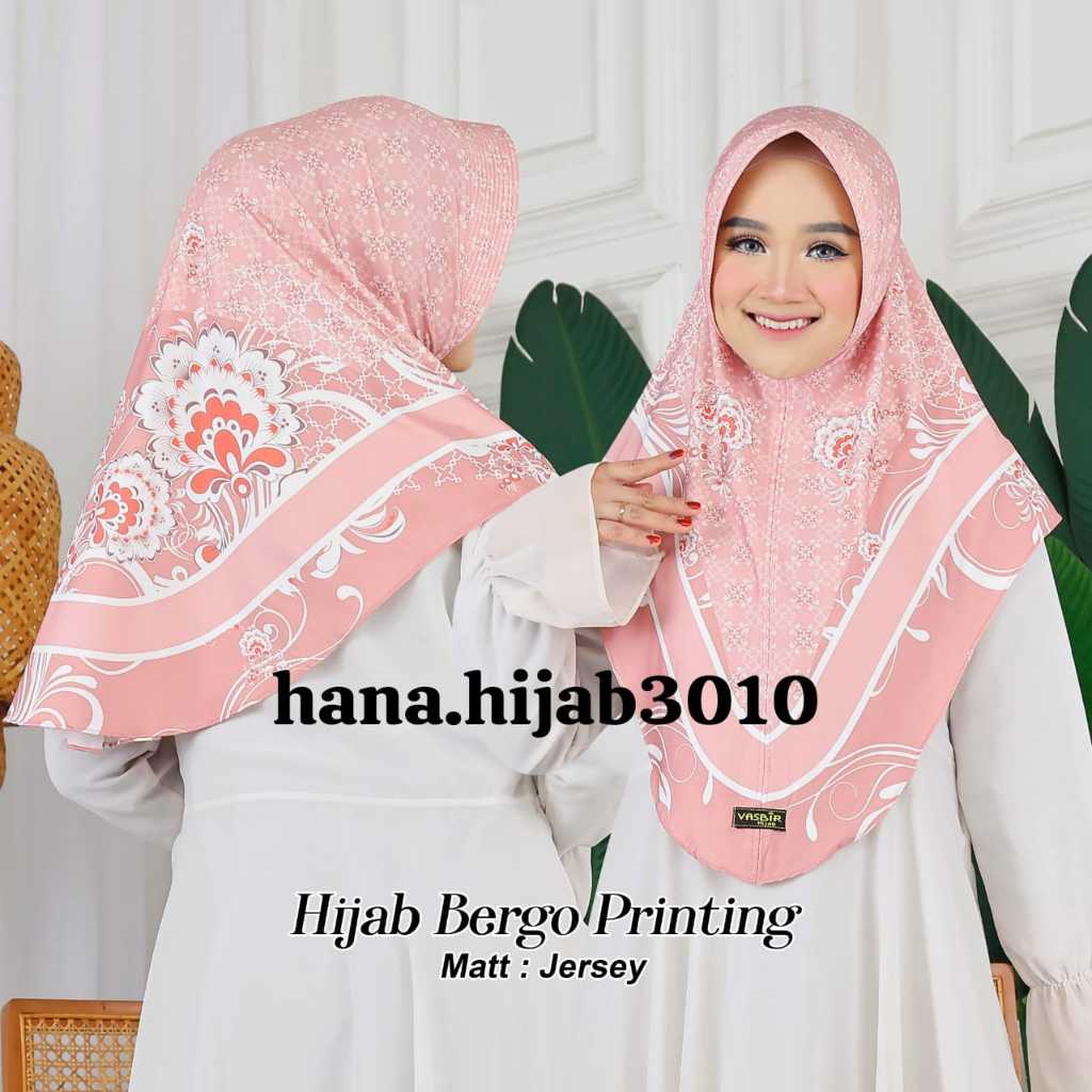 krudung bergo pet HANA.HIJAB3010 sublim printing motif batik daily terbaru