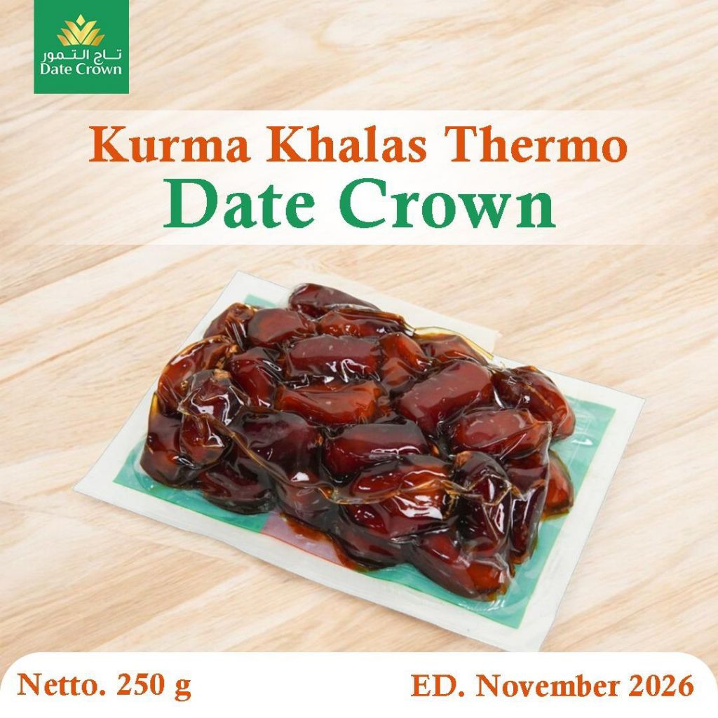 kurma khalas thermo date crown 250gram exp 2026