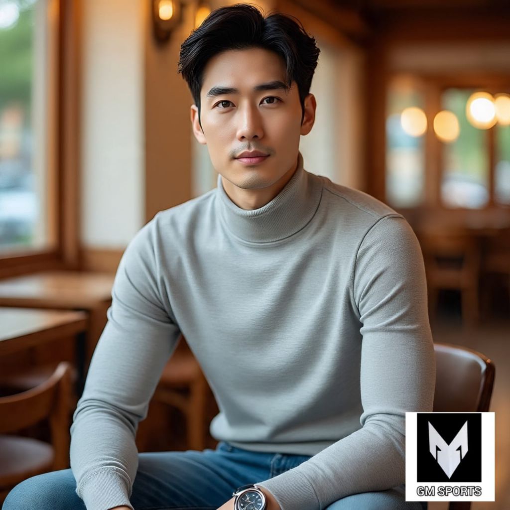 baju kaos turtleneck turtle neck pria lengan panjang polos distro / kaos leher tinggi kerah tinggi