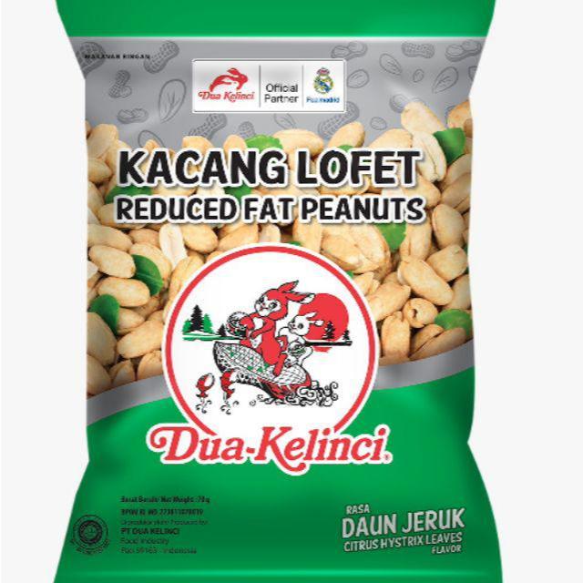 

[oddsolshop] pekanbaru/Dua Kelinci Kacang Lofet Low Fat 70GR Reduced Fat Peanuts