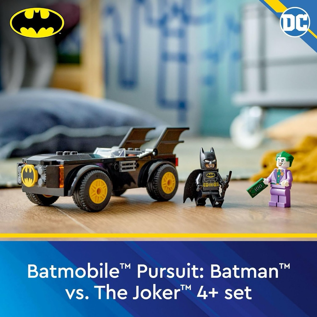 Lego 76264 Batman Batmobile Bat mobile Pursuit vs The Joker Lego Bricks Brick Mainan Balok Original