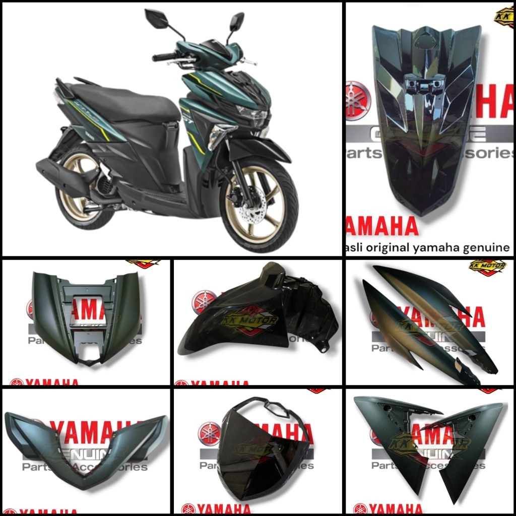 cover full body halus satuan mio soul gt 125, SOUL GT125 hijau asli original ygp