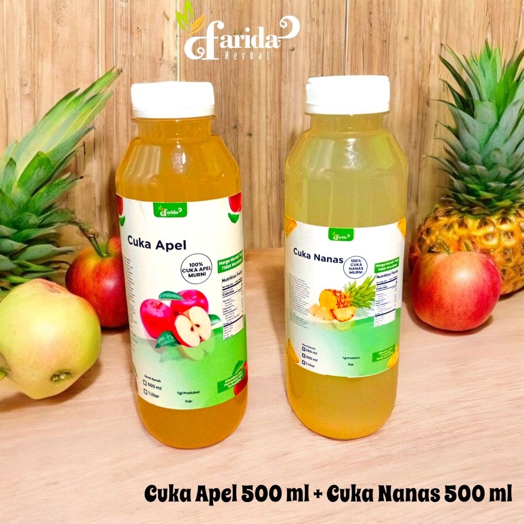 

Paket Hemat 2 in 1 Detok tubuh // Cuka nanas dan Cuka Apel 500ml