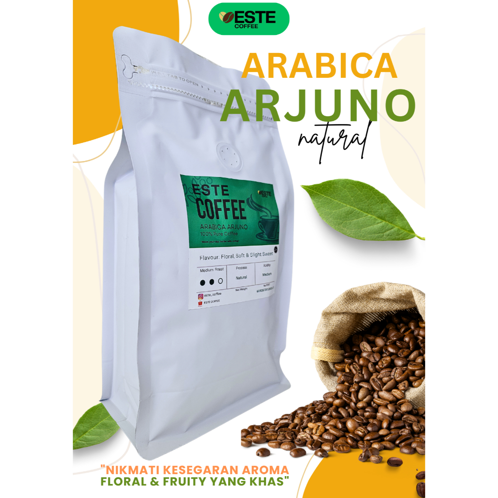 

Kopi Arabica Arjuno, Single Origin, Malang, 100% Kopi Murni Pilihan, Kopi Bubuk, Biji Kopi