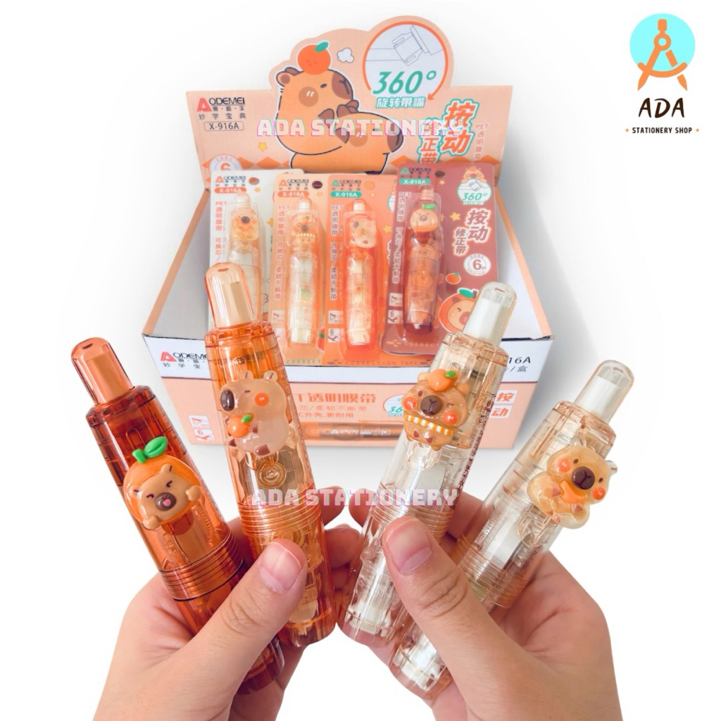 

CORRECTION TAPE CLICK capy /x-916a /TIPE X KERTAS KLIK DAN PUTAR 360derajat