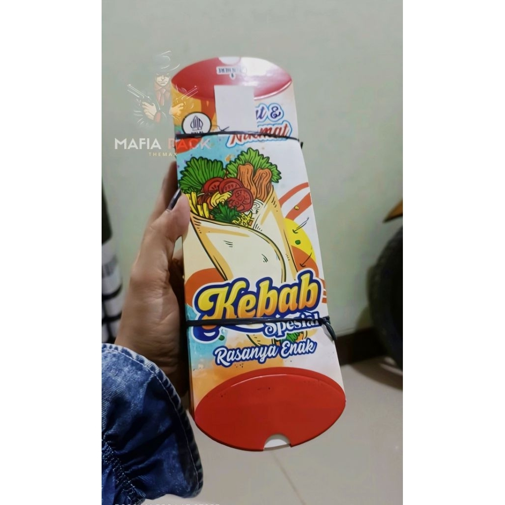 

Kemasan kebab IVORY (isi 50pcs)anti minyak bungkus kebab full warna ukuran 24*9cm harga termurah