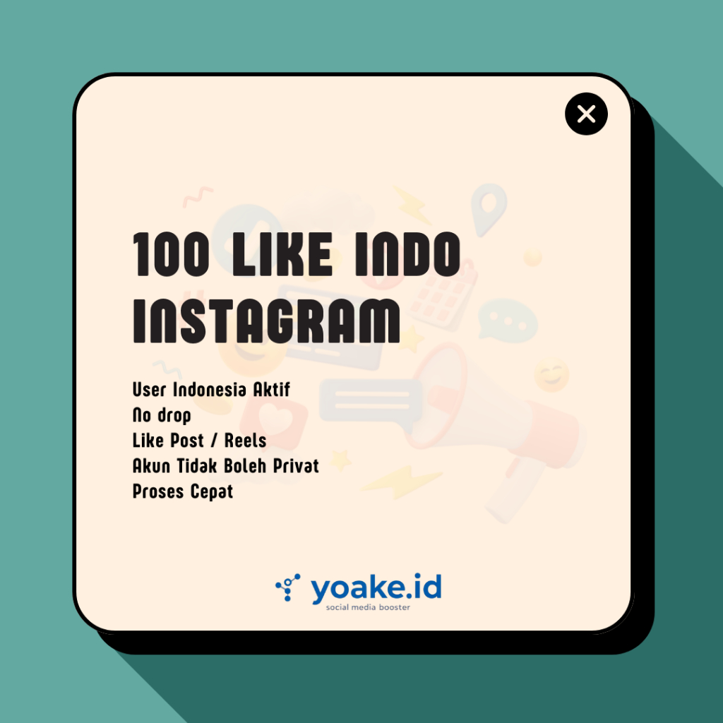 YOAKE Like Inst4gr4m Indo Likes IG User Aktif Indonesia Murah