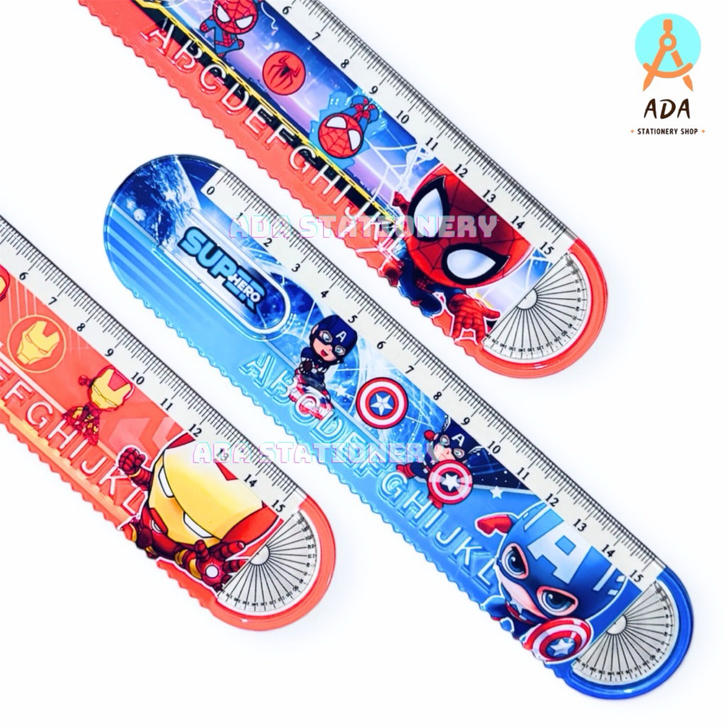 

PENGGARIS KARAKTER COWOK/ KD-176/ruler superhero/garisan busur cowok 15cm