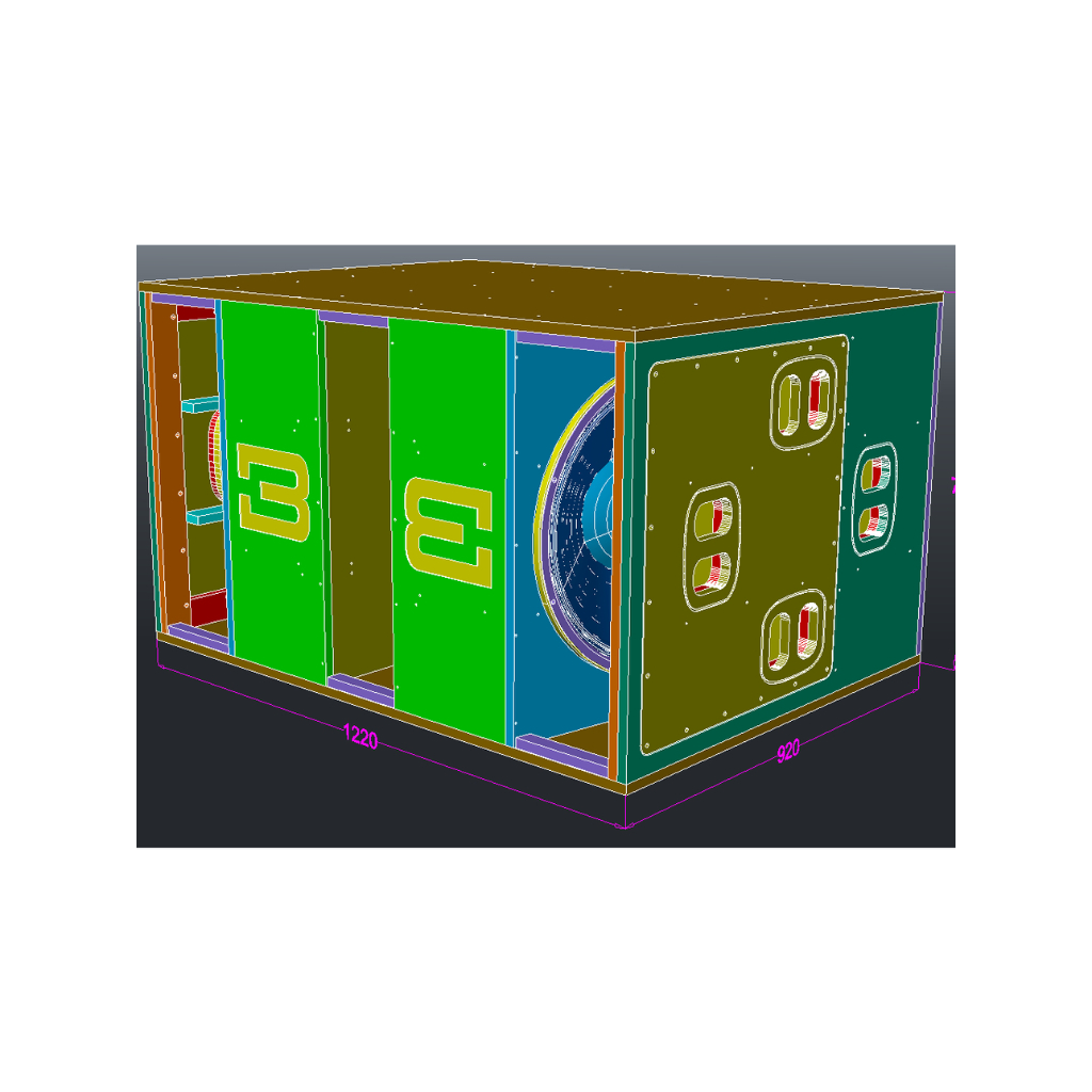 Subwoofer Legend Model BassBoss MAKARA 221 - 2 x 21in