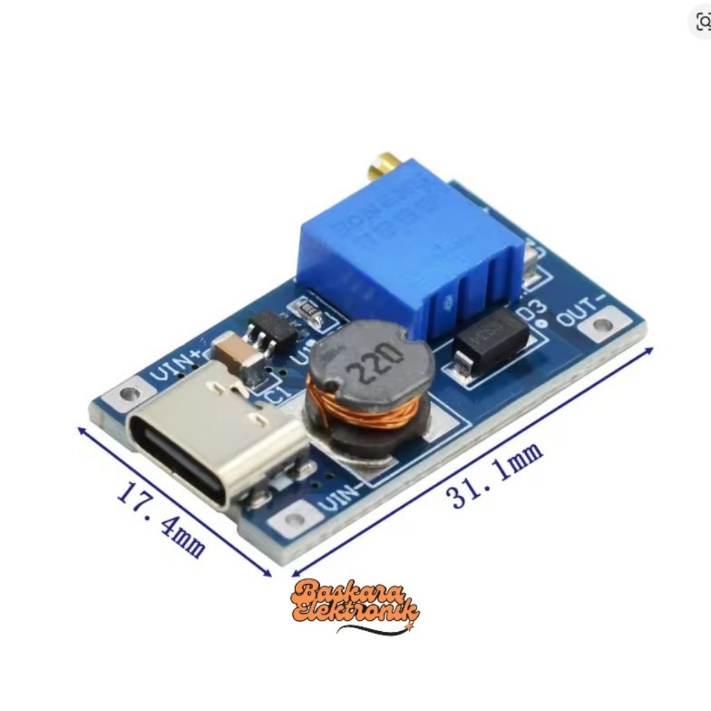 INVERTER UP MT3608 2A MODUL STEP UP MT 3608 2A