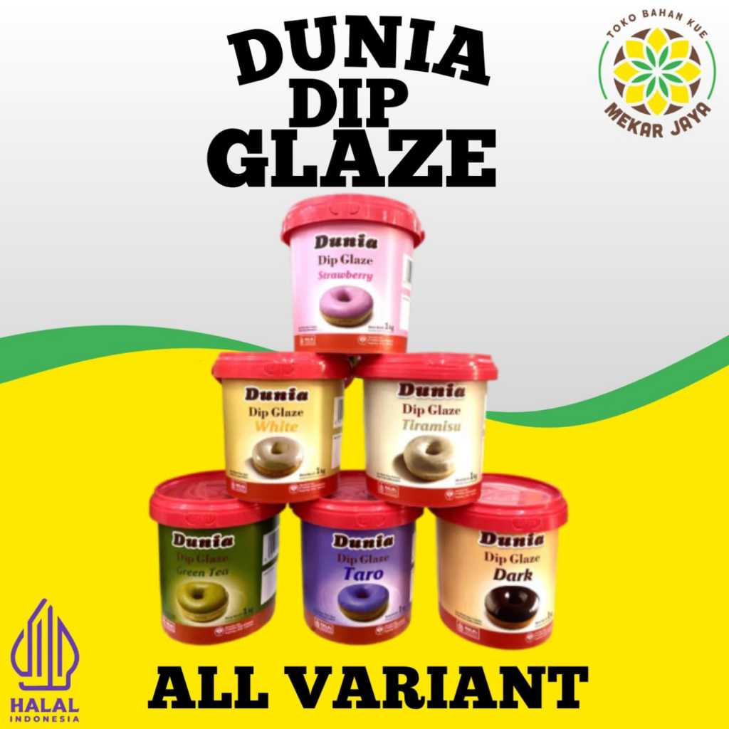 

Dunia Dip Glaze 1kg - Coklat Dunia dip glaze 1kg all variant