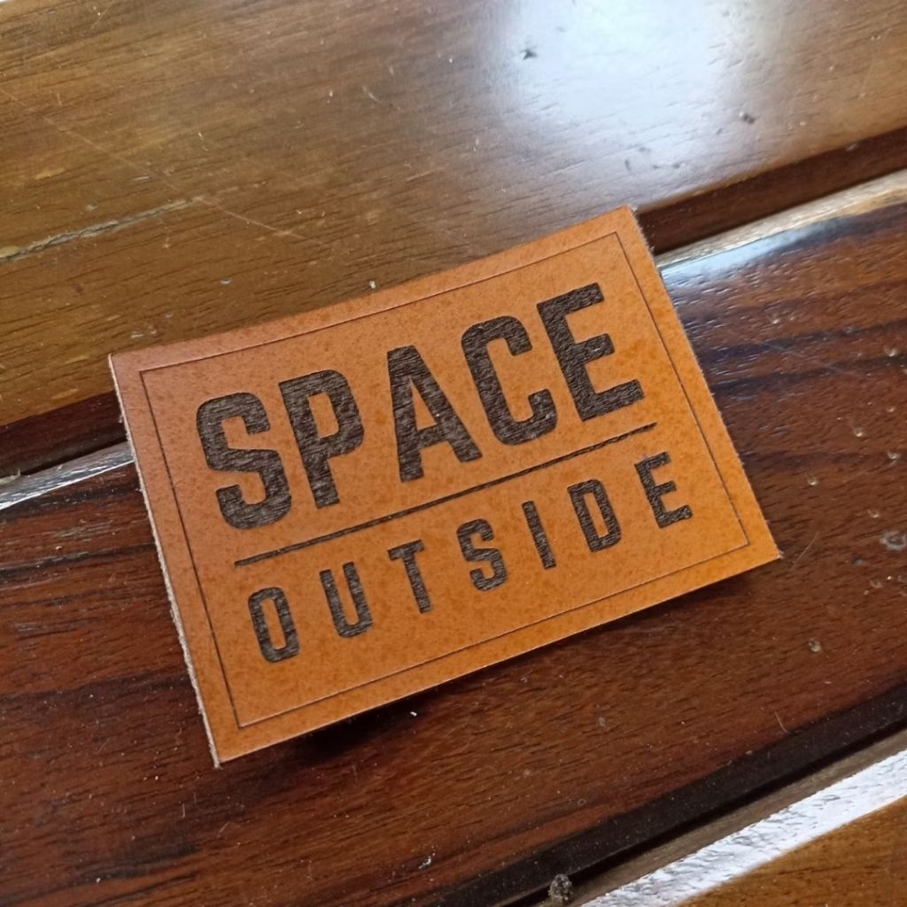 custom label kulit asli ukuran 5x7