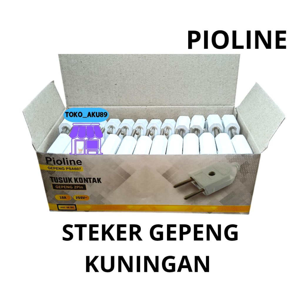 ( per48pcs) steker gepeng kuningan PIOLINE