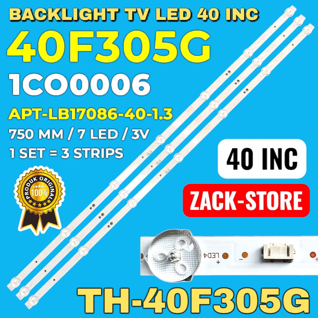 BACKLIGHT TV LED PANASONIC 40 INC TH-40F305G TH40F305G