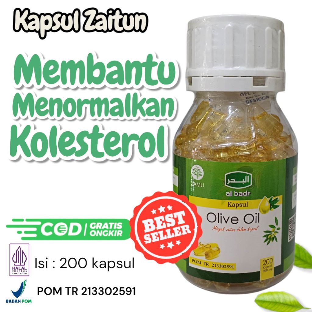 Al Badr Minyak Zaitun Olive Oil Extra Virgin 200 Kapsul