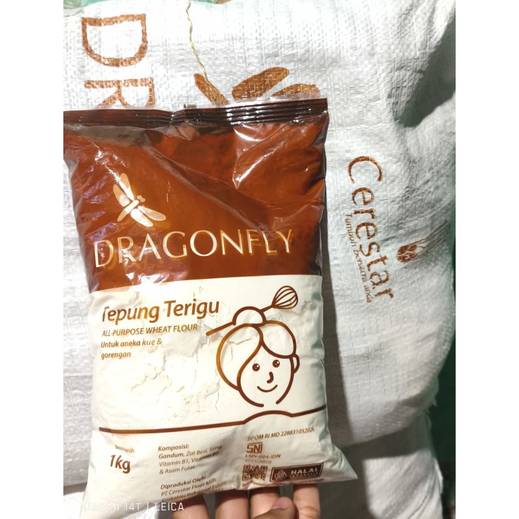 

Tepung Terigu Dragon Fly Original 1pcs /1Kg