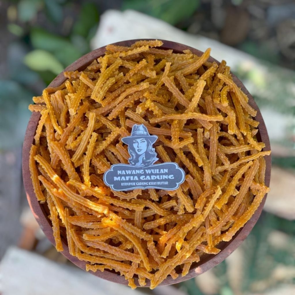 

STICK KERUPUK BAWANG Bentuk KECIPIR Stik Kerupuk Mentah Enak Gurih Kuning Panjang Enak