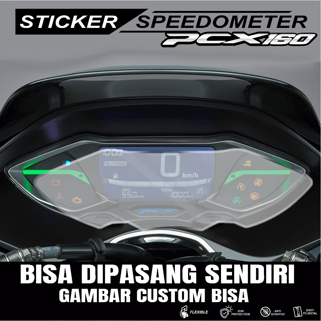 STICKER PELINDUNG SPEEDOMETER PCX 160 - STICKER ANTI GORES SPEEDOMETER PCX 160 POLOS TRANSPARAN