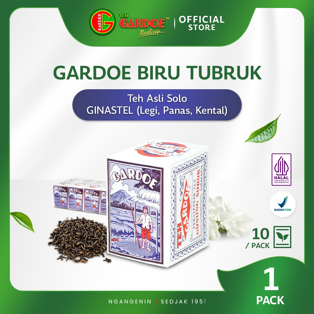 

Teh Gardoe Biru 40 gr ( 1 Pack isi 10 Gecil ) - Teh Tubruk