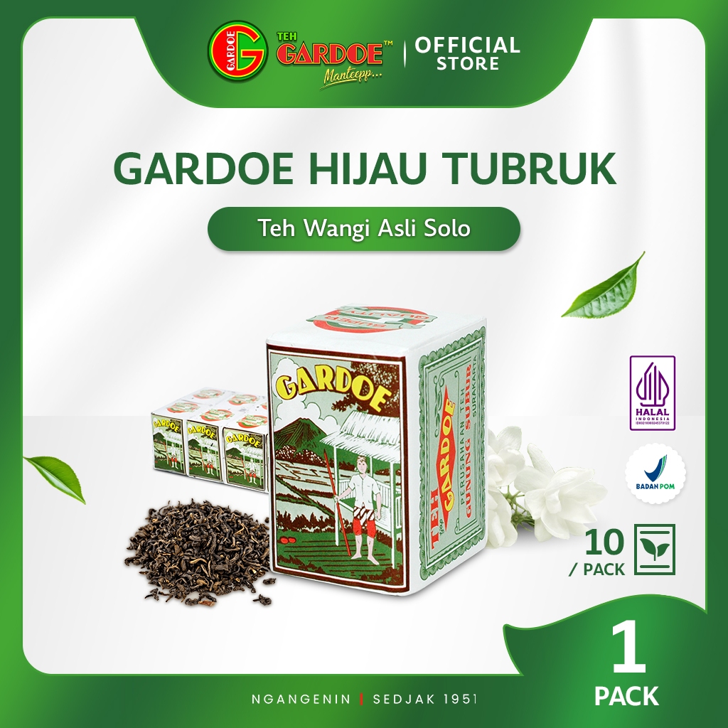 

Teh Gardoe Hijau 40 gr ( 1 Pack isi 10 Gecil ) - Teh Tubruk