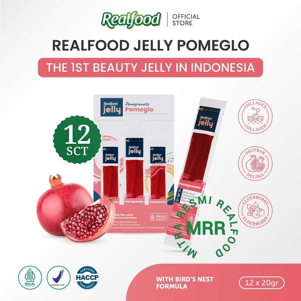

Realfood Jelly FlawlessFormulasi Buah Dan Sarang Burung Walet + Kolagen ( 12 Pcs ) MRR