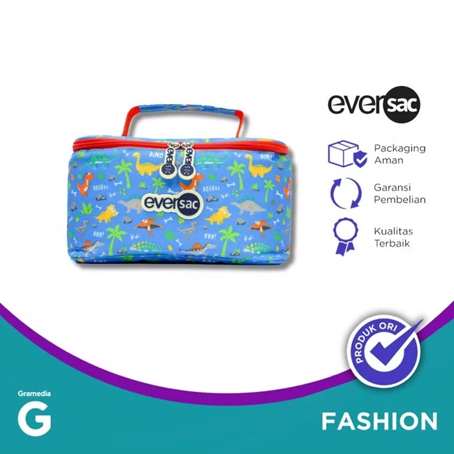 Gramedia Tunjungan : Eversac Lunch Bag Kinder Dinosaurus