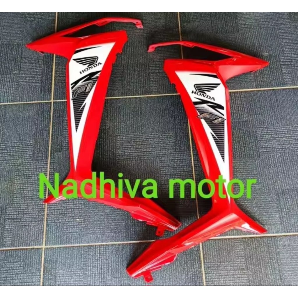 Cover body depan tebeng sayap supra x 125 fi injection 2014 2015 merah original