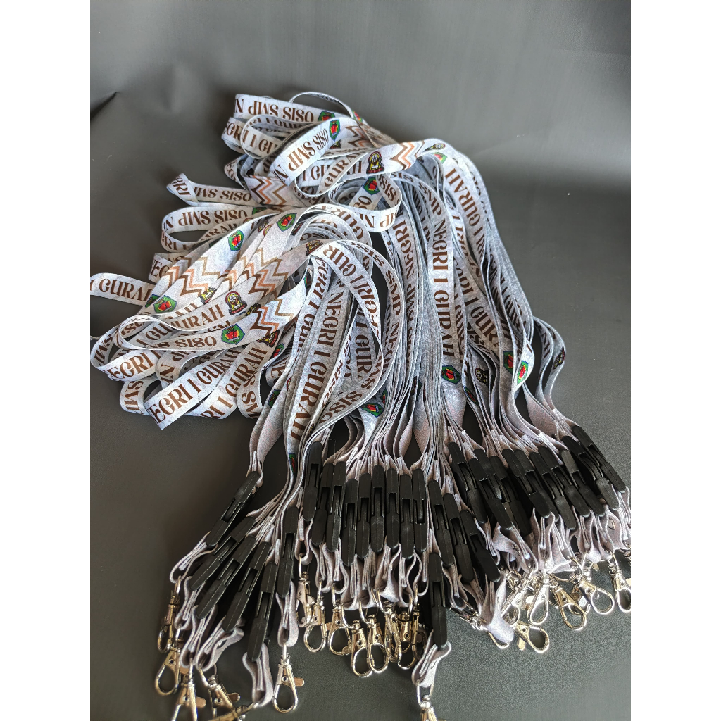 

CETAK TALI LANYARD IDCARD CUSTOM 2 CM 1 SISI/TALI LANYARD CUSTOM
