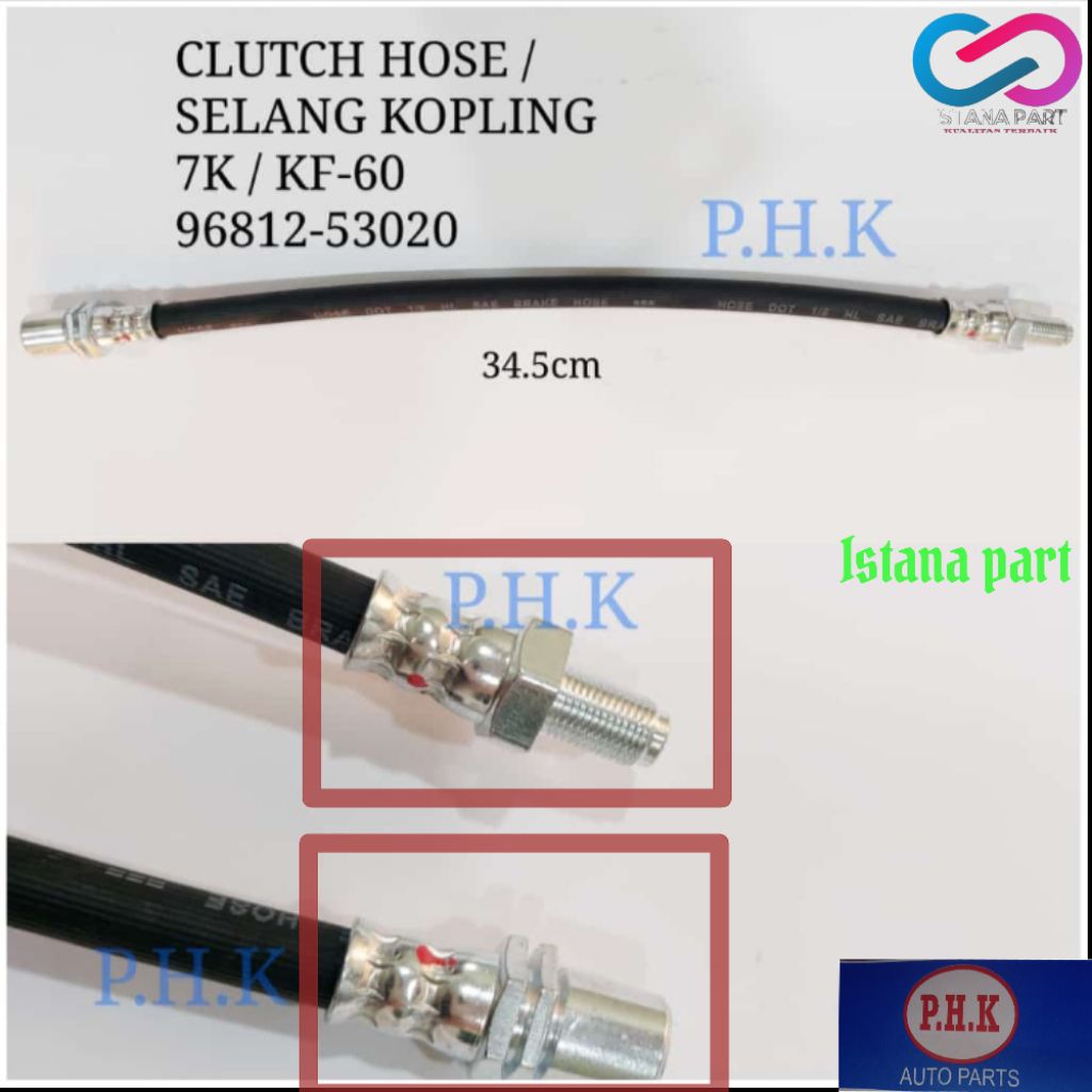 Clutch Hose  , Selang Kopling Mobil Toyota Kijang 7K/KF60 Bensin, PHK.1pcs