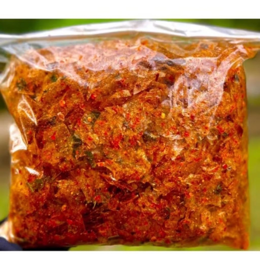 

seblak pikca/keripik kaca pedas gurih daun jeruk