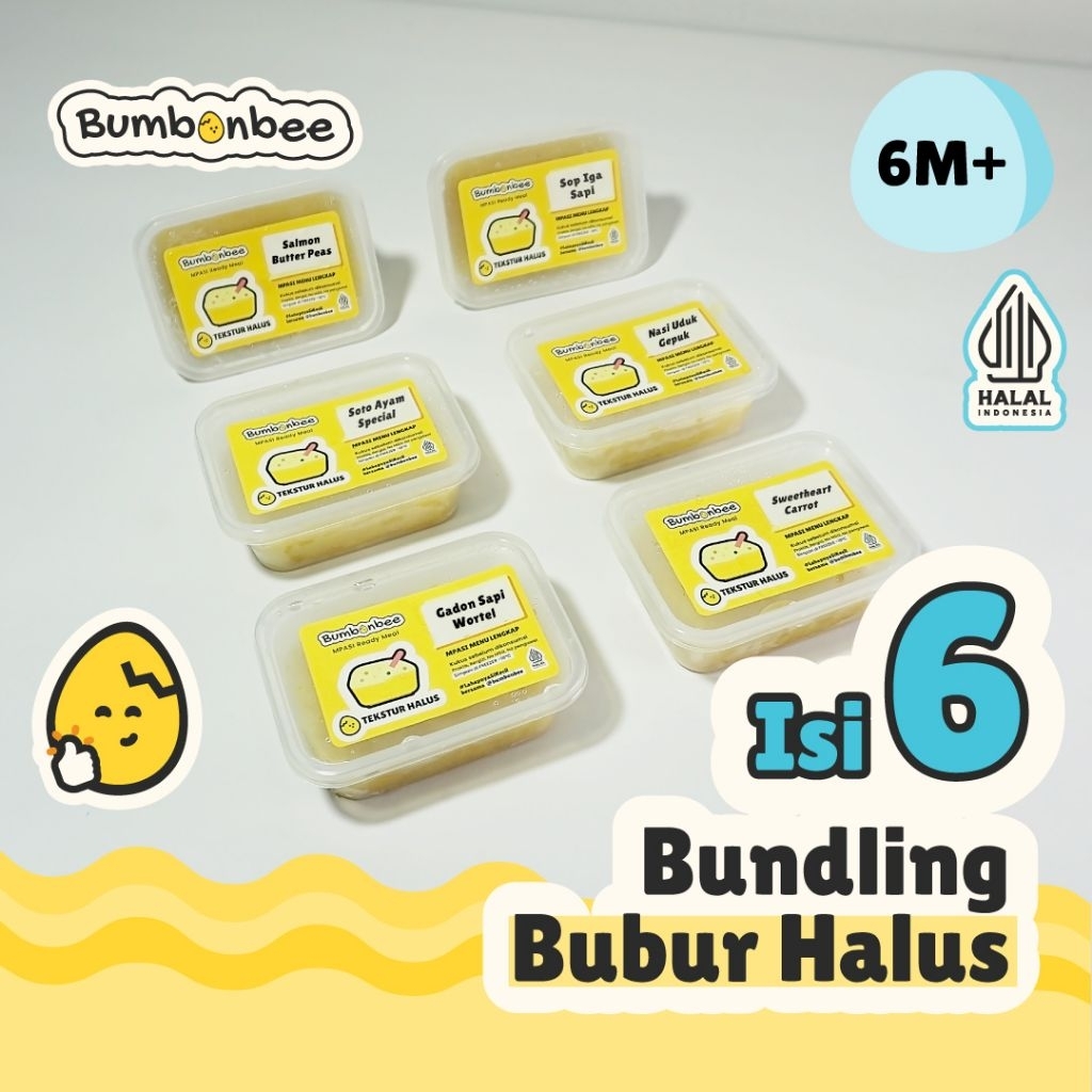 

BUMBONBEE BUBUR MPASI HALUS ISI 6 PACK