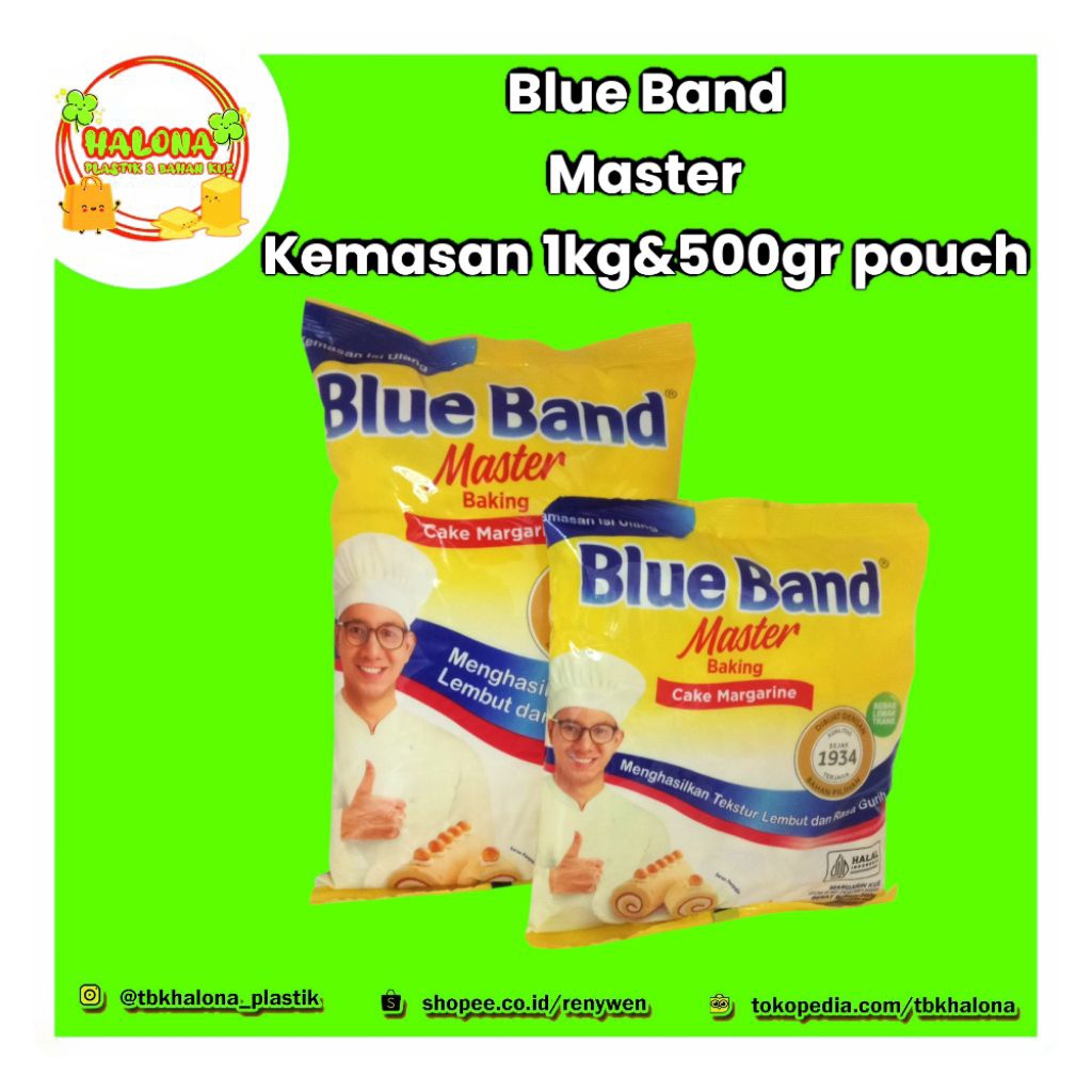 

Blue Band Master Pouch kemasan 1kg& 500gr