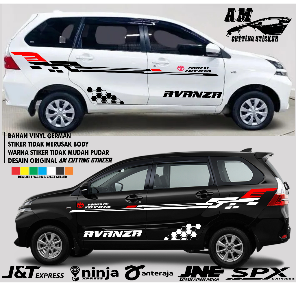 STICKER MOBIL AVANZA VELOZ AVANZA STICKER CUTTING MOBIL TOYOTA AVANZA VELOZ STRIPING
