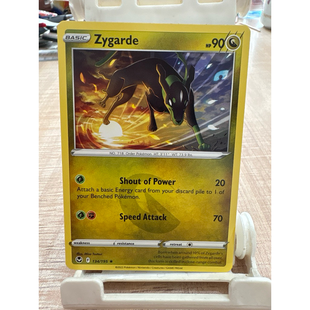 kartu pokemon original common zygarde 134/195
