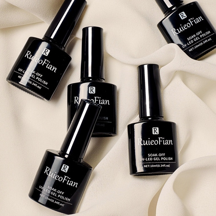 RuieoFian Soak Off UV LED Nail Gel Polish Kutek Gel UV Ruieo Fian Tahan Lama Manciure Pedicure Warna