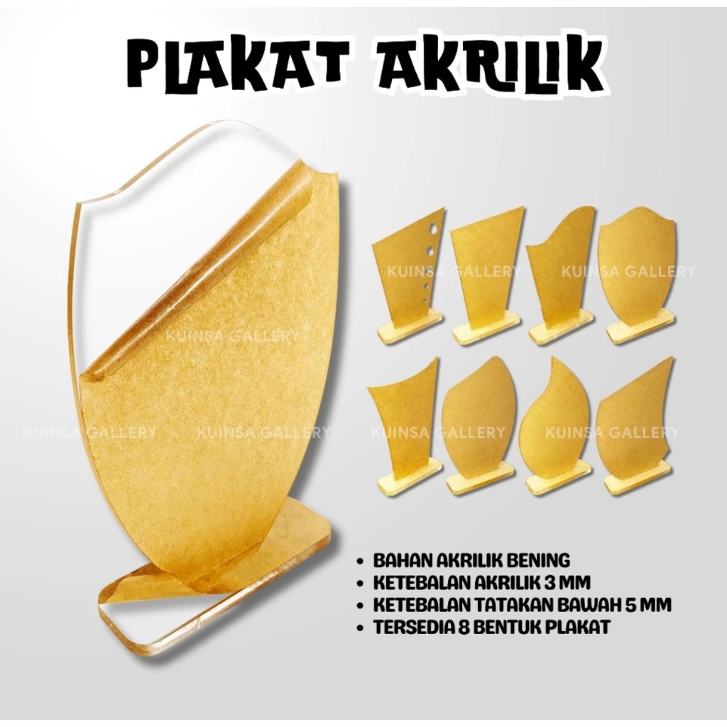 Kreatiffa Plakat Akrilik Polos Vandel Acrylic